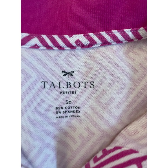 Talbots petite small‎ women's golf polo pink - Picture 4 of 5